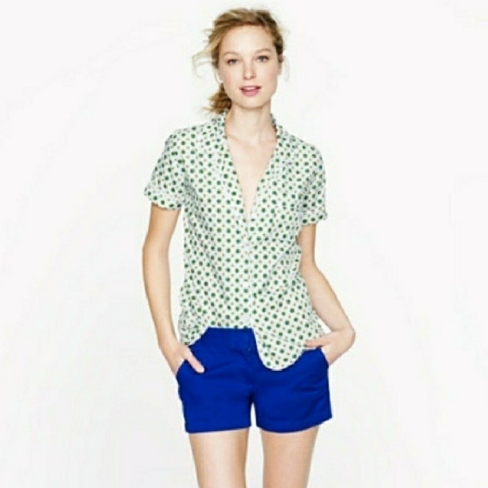 J Crew 5" Chino Broken In Chino Blue Shorts